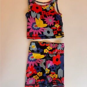 Hanna Andersson Colorful Floral 5T Matching Set